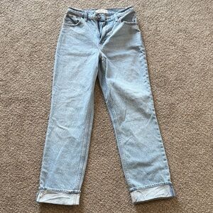Abercrombie & Fitch 90s straight ultra high rise curve love- short inseam